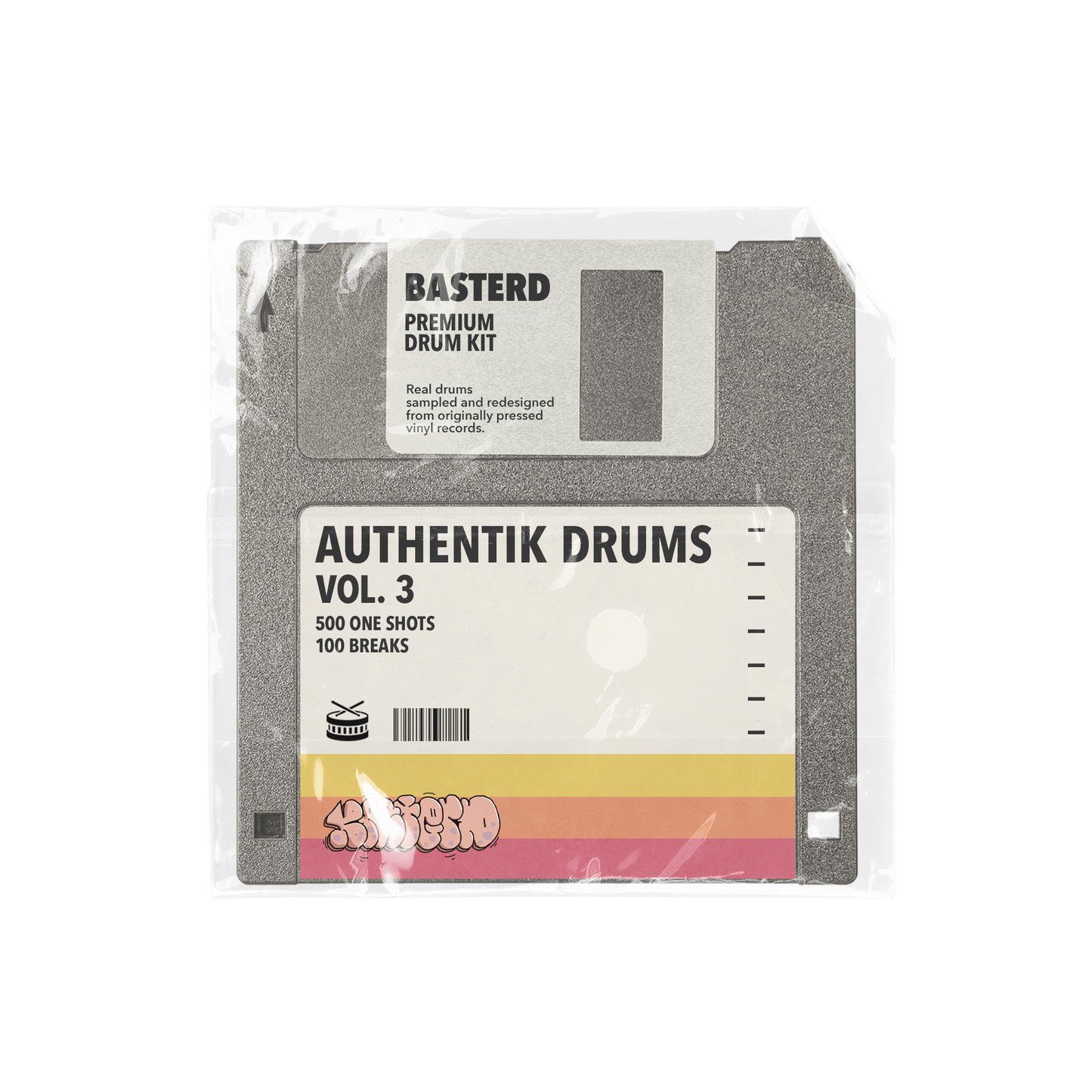 Authentik Drums Vol. 3 - Ultimate 90s Boom Bap Kit | Basterd Records