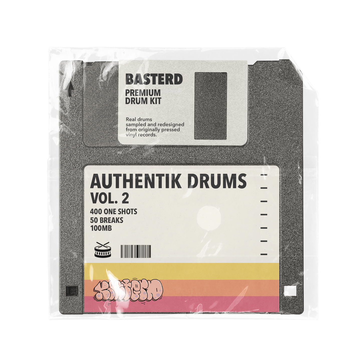 Authentik Drums Vol. 2 - Ultimate 90s Boom Bap Kit | Basterd Records