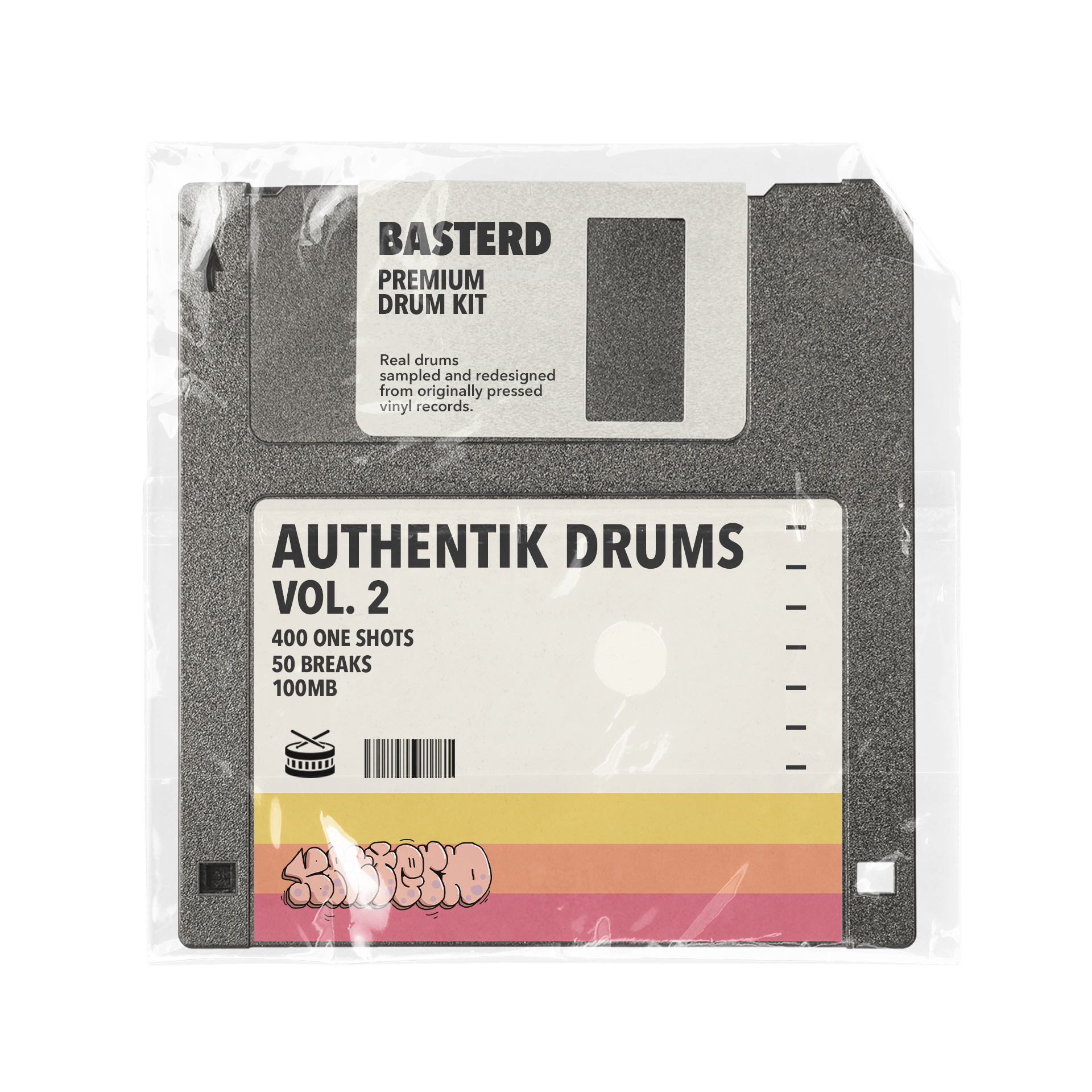 Authentik Drums Vol. 2 - Ultimate 90s Boom Bap Kit | Basterd Records
