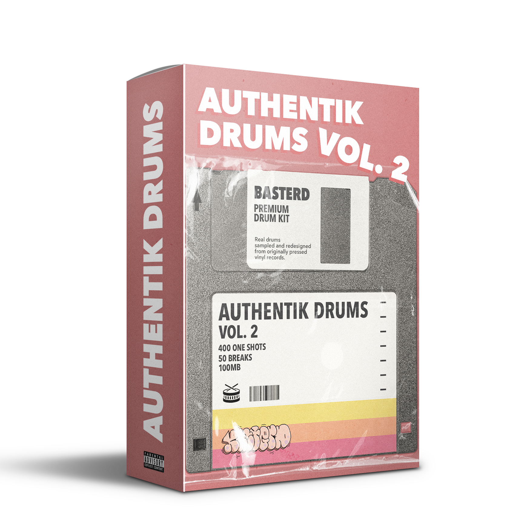 Authentik Drums Vol. 2 - Ultimate 90s Boom Bap Kit | Basterd Records