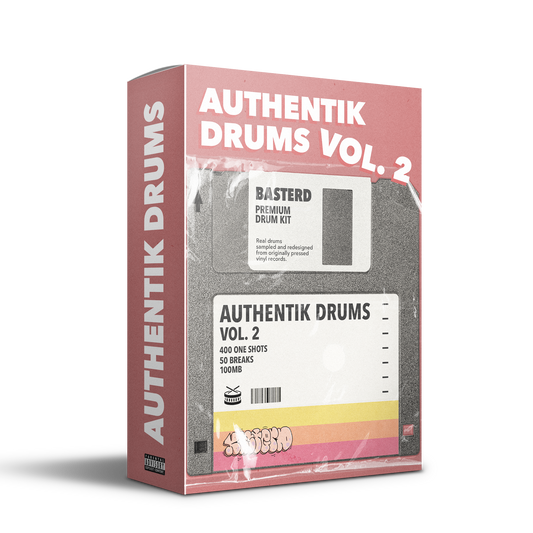 Authentik Drums Vol. 2 - Ultimate 90s Boom Bap Kit | Basterd Records