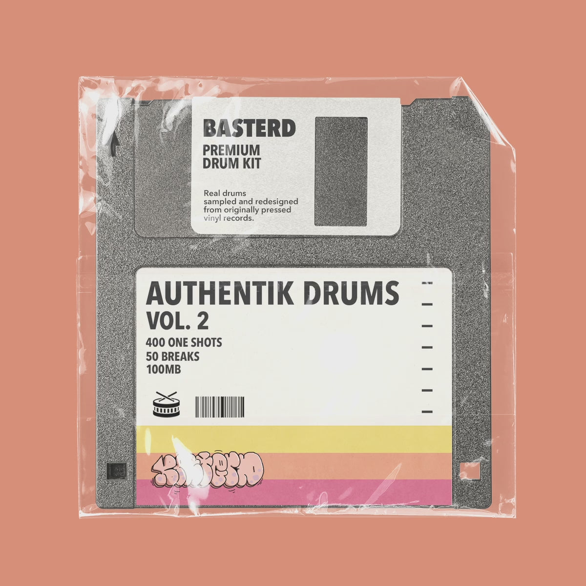Authentik Drums Vol. 2 - Ultimate 90s Boom Bap Kit | Basterd Records